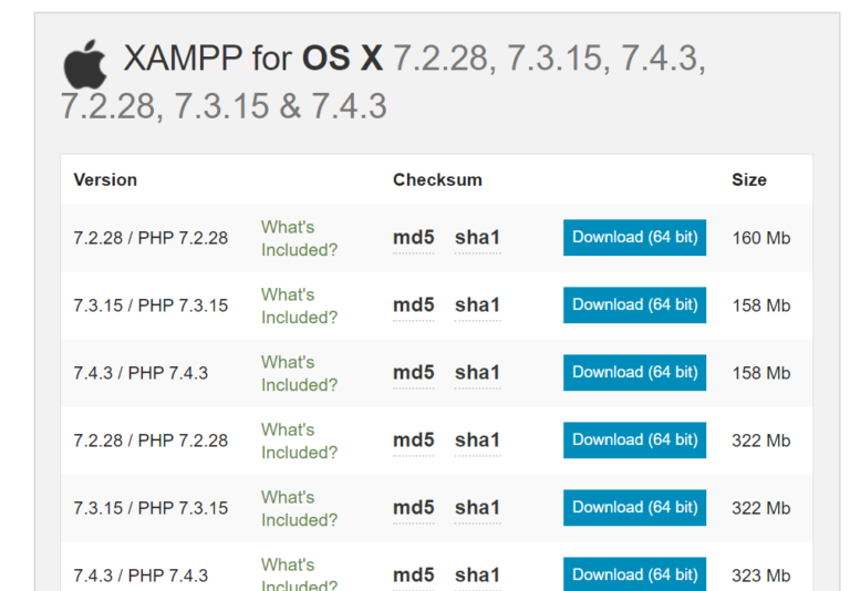 xampp for mac os 10.8 5 download
