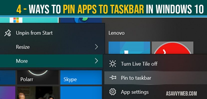 cannot pin to taskbar