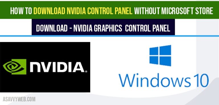 nvidia control panel driver download