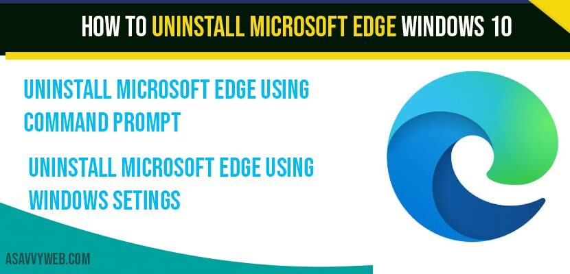 remove microsoft edge windows 10