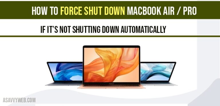 force shutdown macbook pro