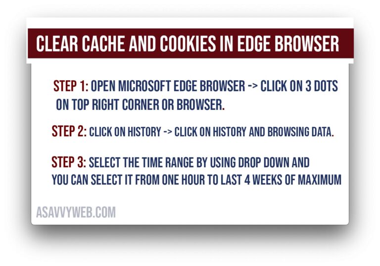 how to clear cache and cookies on edge