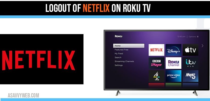 sign out of netflix on roku