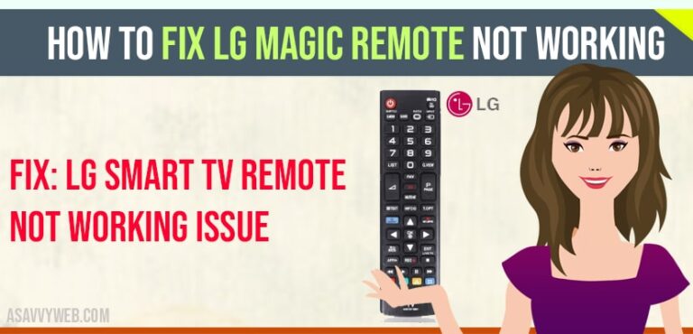 lg magic remote buttons not working