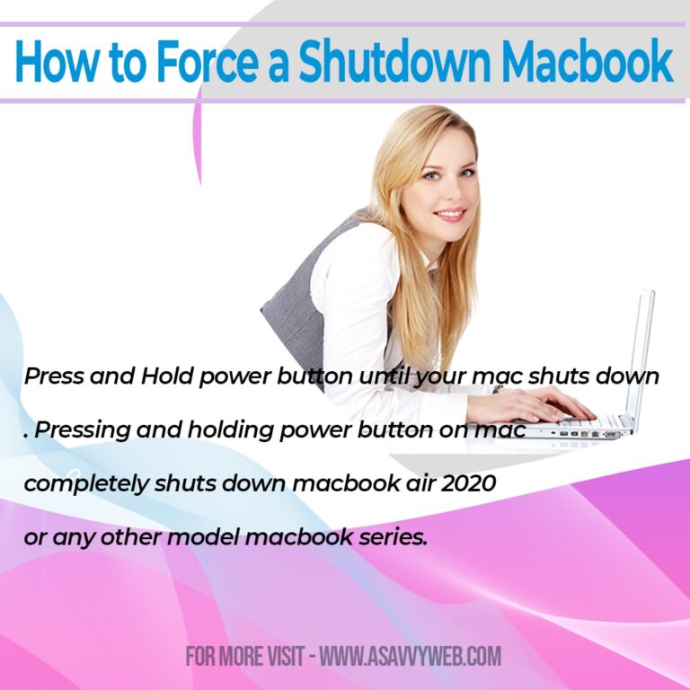 hard shutdown macbook air