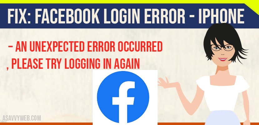 Can't login into Facebook. Login error. H… - Apple Community
