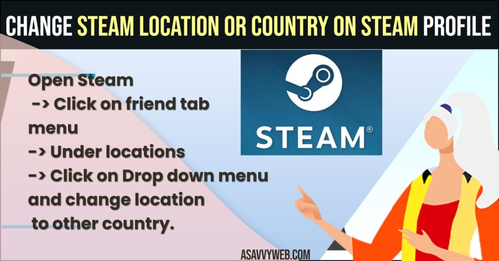 How to Change Steam Location or Country on Steam Profile